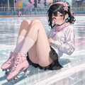 バイト先のスケートリンク、氷上の天使？ですね〜 3枚目