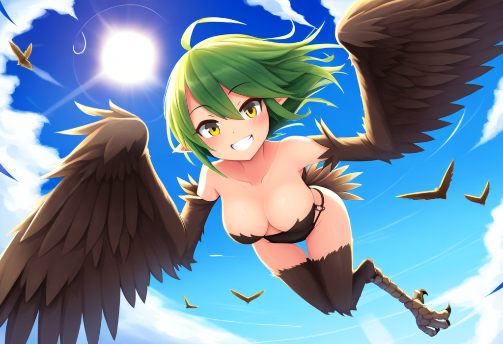 ハーピィー　飛んでいる