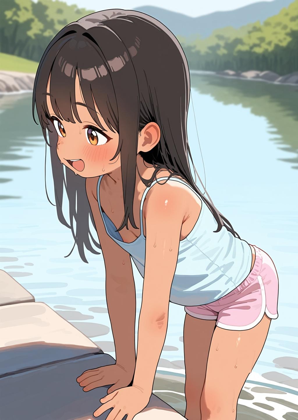 胸チラ