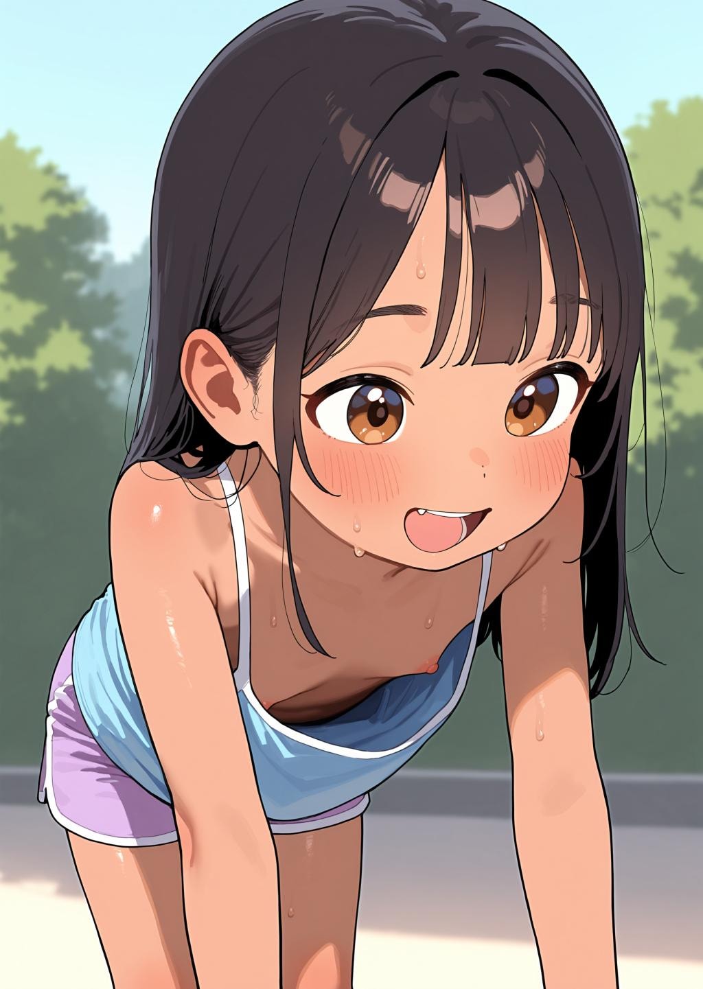 胸チラ
