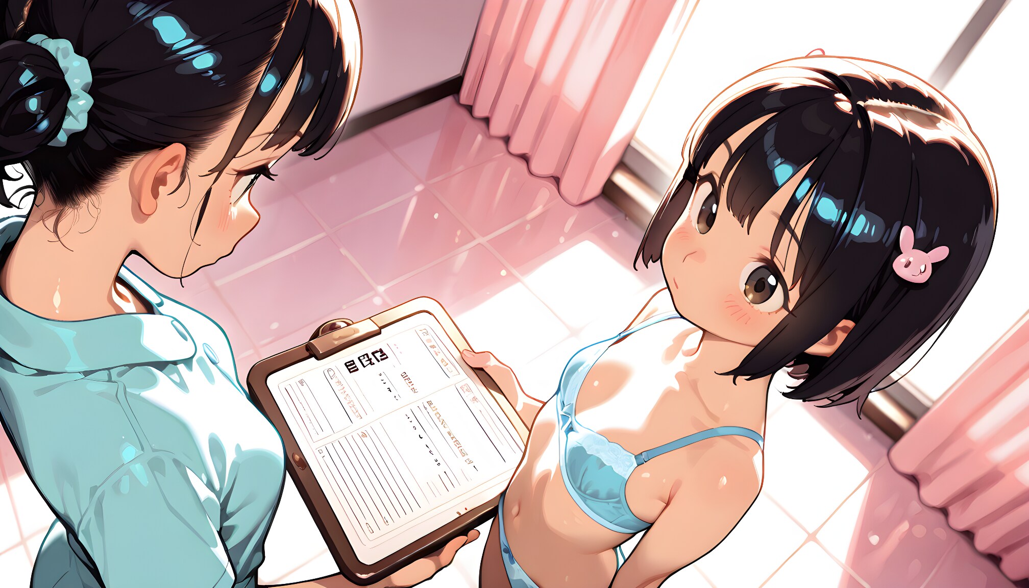 【#保健室】に身体測定しに来た女生徒１