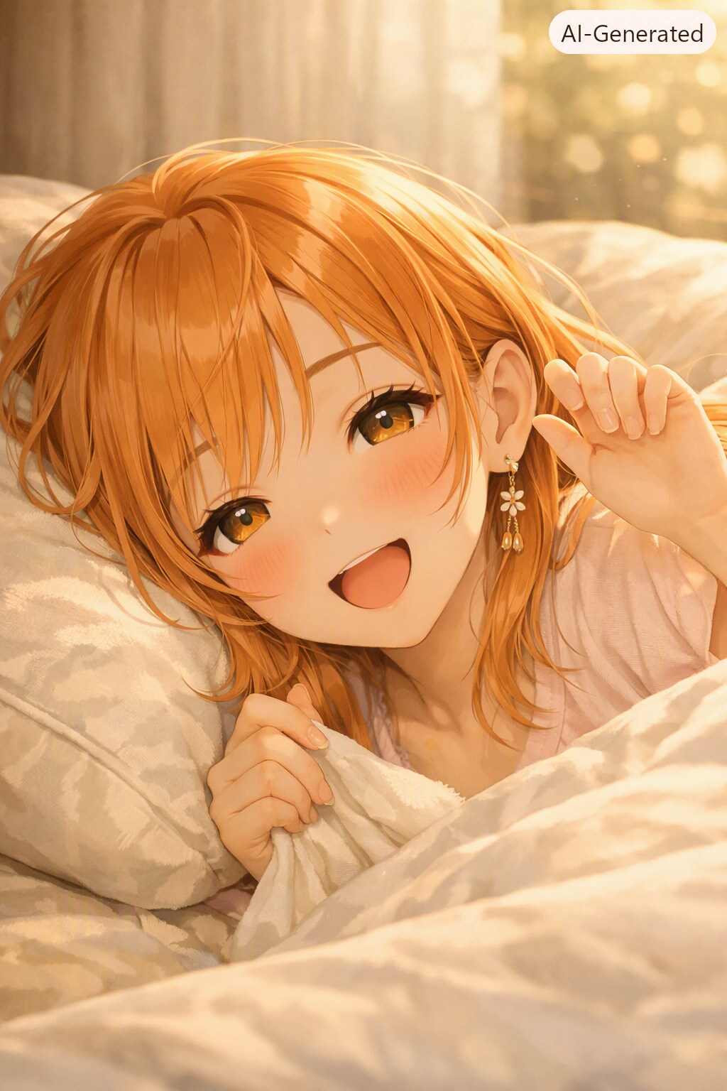 APRICOTちゃん 「おはよっ♪」 | の人気AIイラスト・グラビア