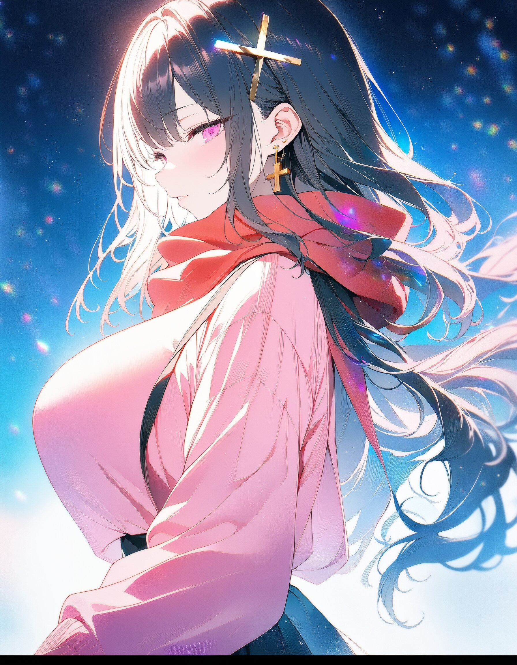 十字のイヤリング姉さんXL