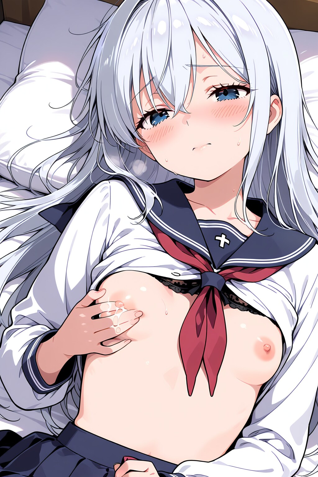 銀髪JKのエッチなお誘い②
