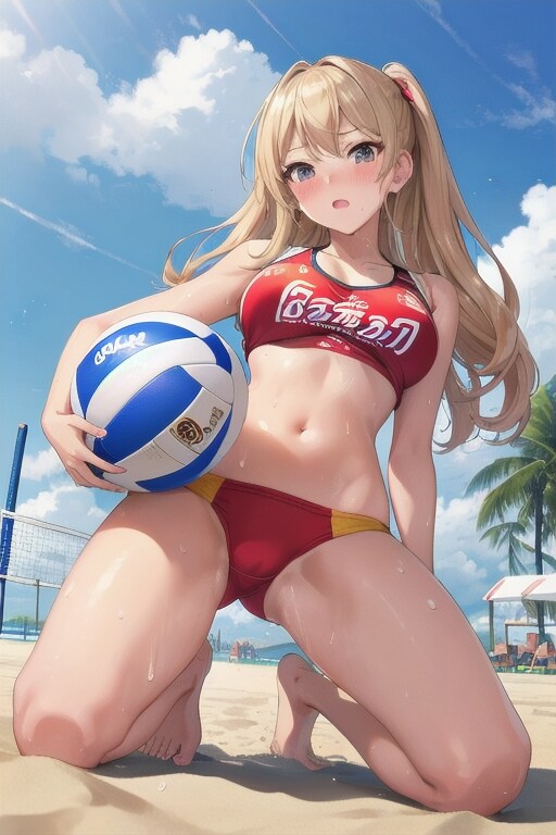 ビーチバレー選手いろいろ