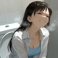 自分の性癖に合わせてみた、持てる全ての力でふんばる女の子 2枚目
