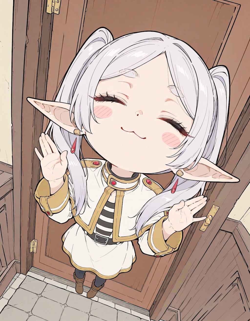 White Pigtails in a Moment of Grace