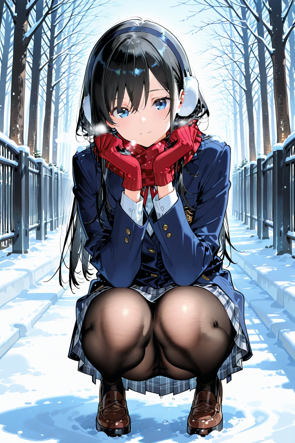 雪の日の登校③