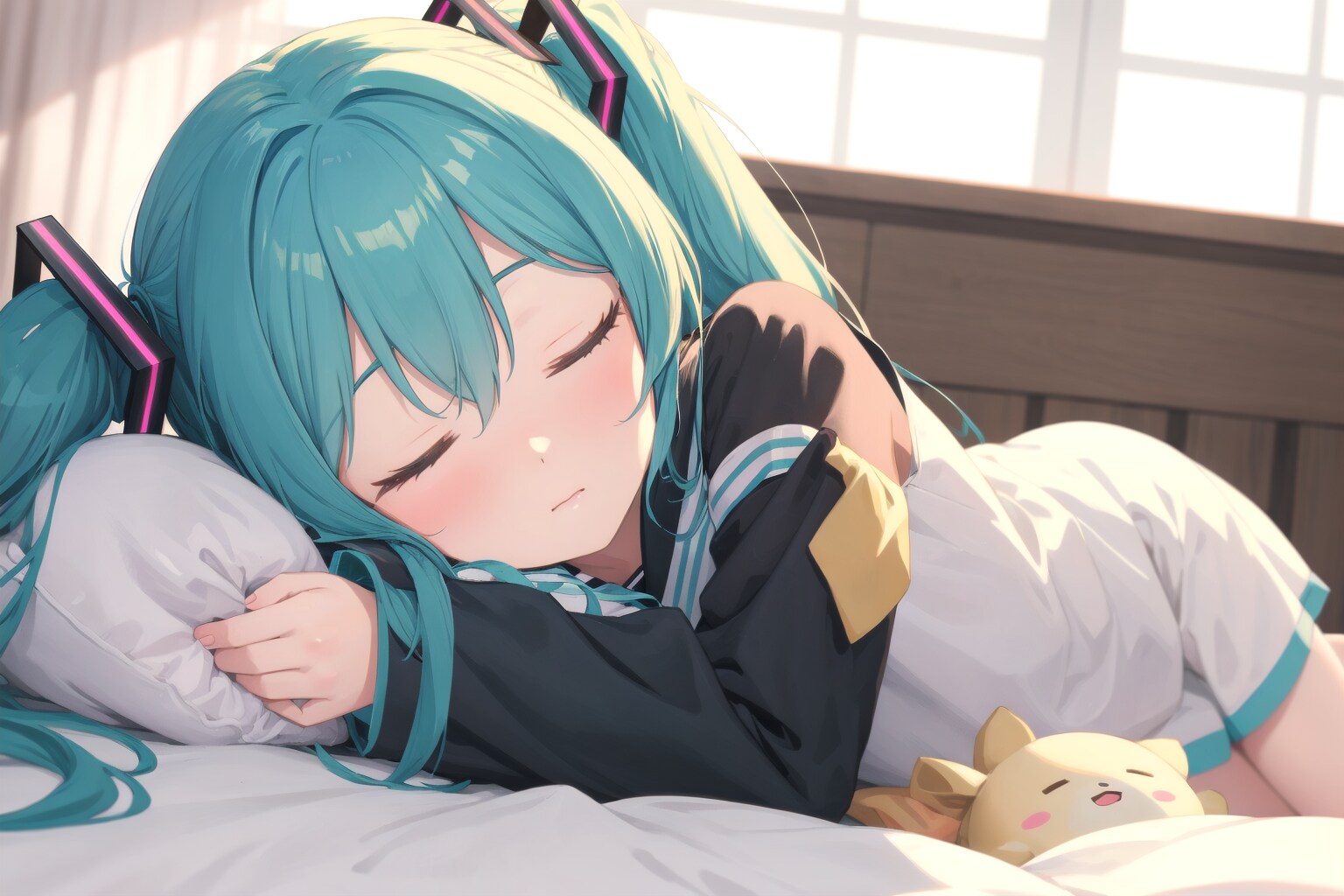 ミクさん昼寝中