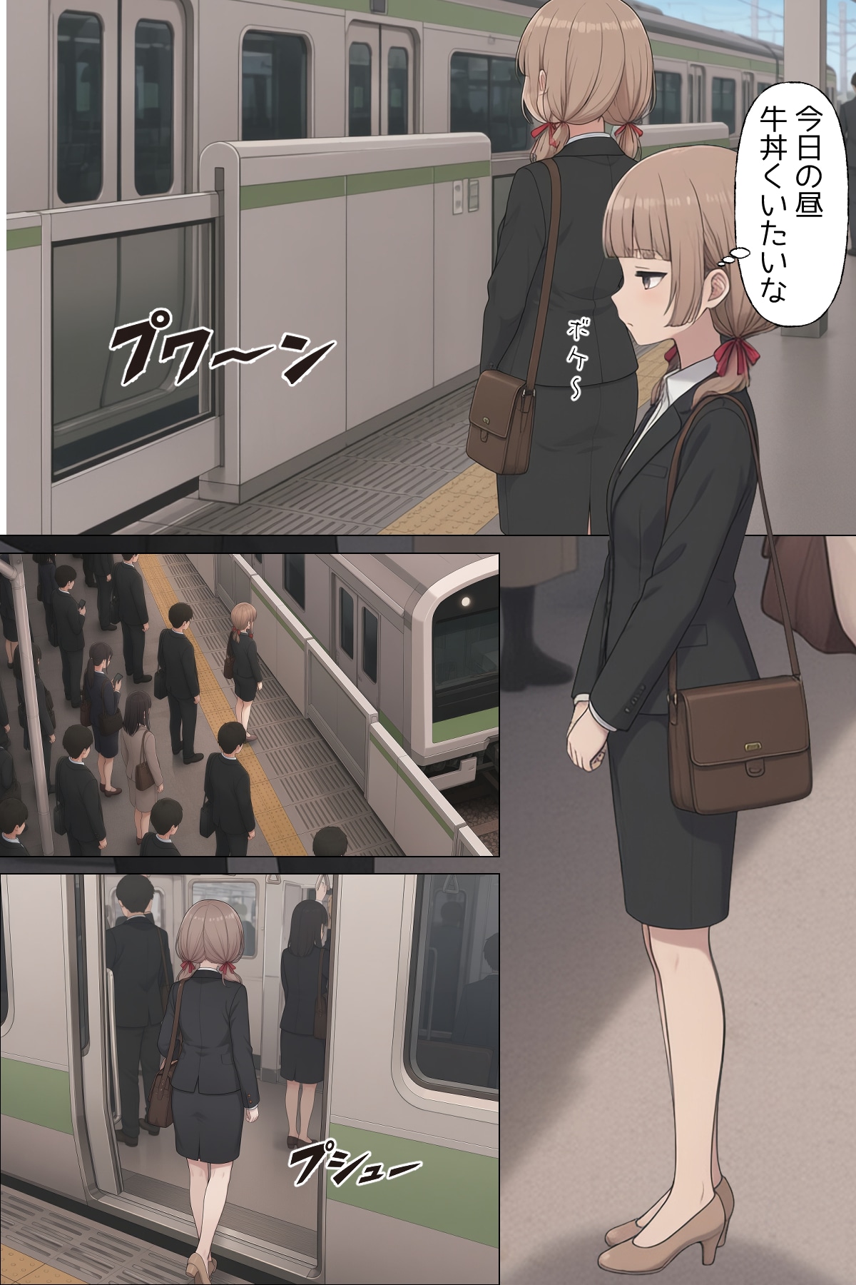【短編漫画】日替わりさゆりさんの通勤4日目