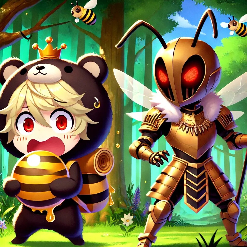クマちゃんと、蜜蜂の騎士