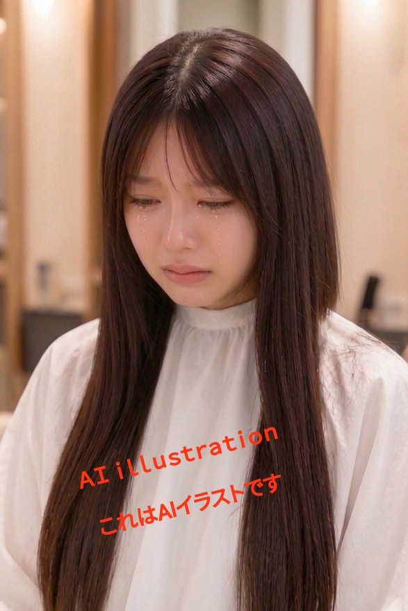 “初めてのバッサリ”の時、初恋のポニーテール美少女は泣き続けていたのかもしれない。 後ろ髪が落ちる直前、その涙は限界に達していたのだろう────