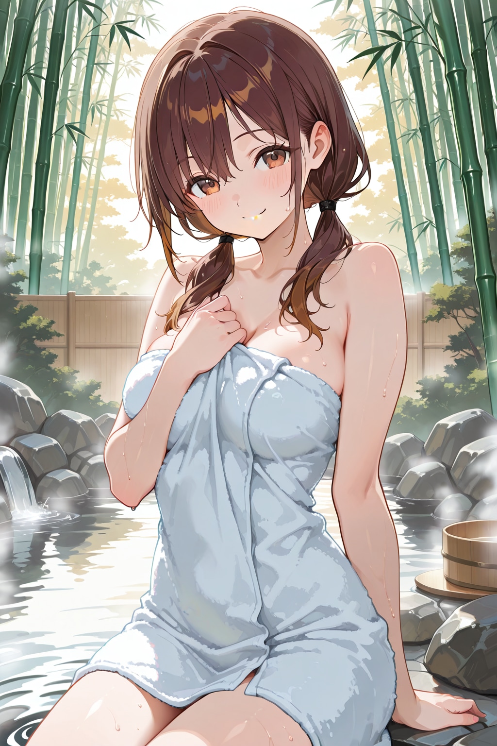 露天風呂の絵海ちゃん