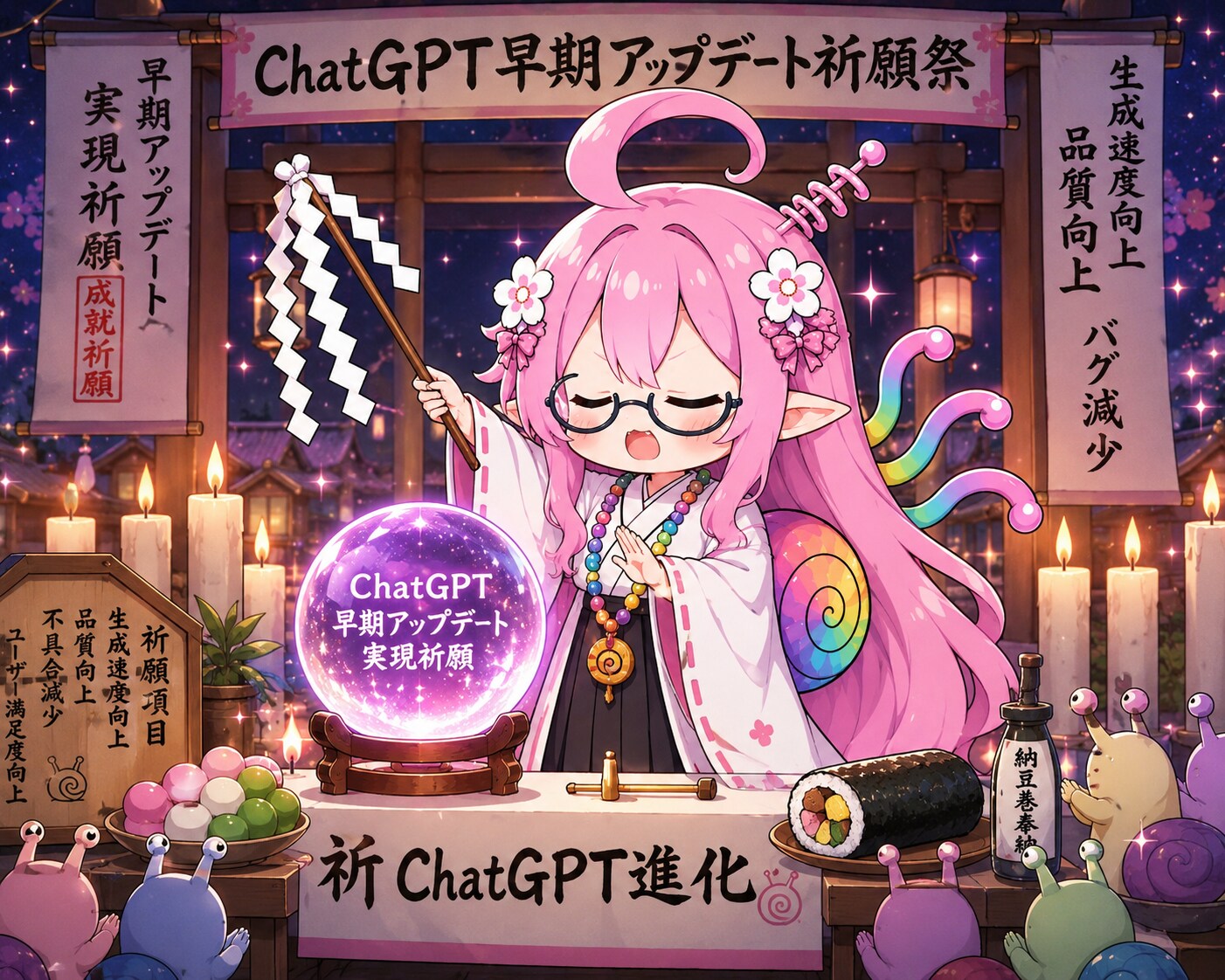 ChatGPT早期アップデート祈願祭