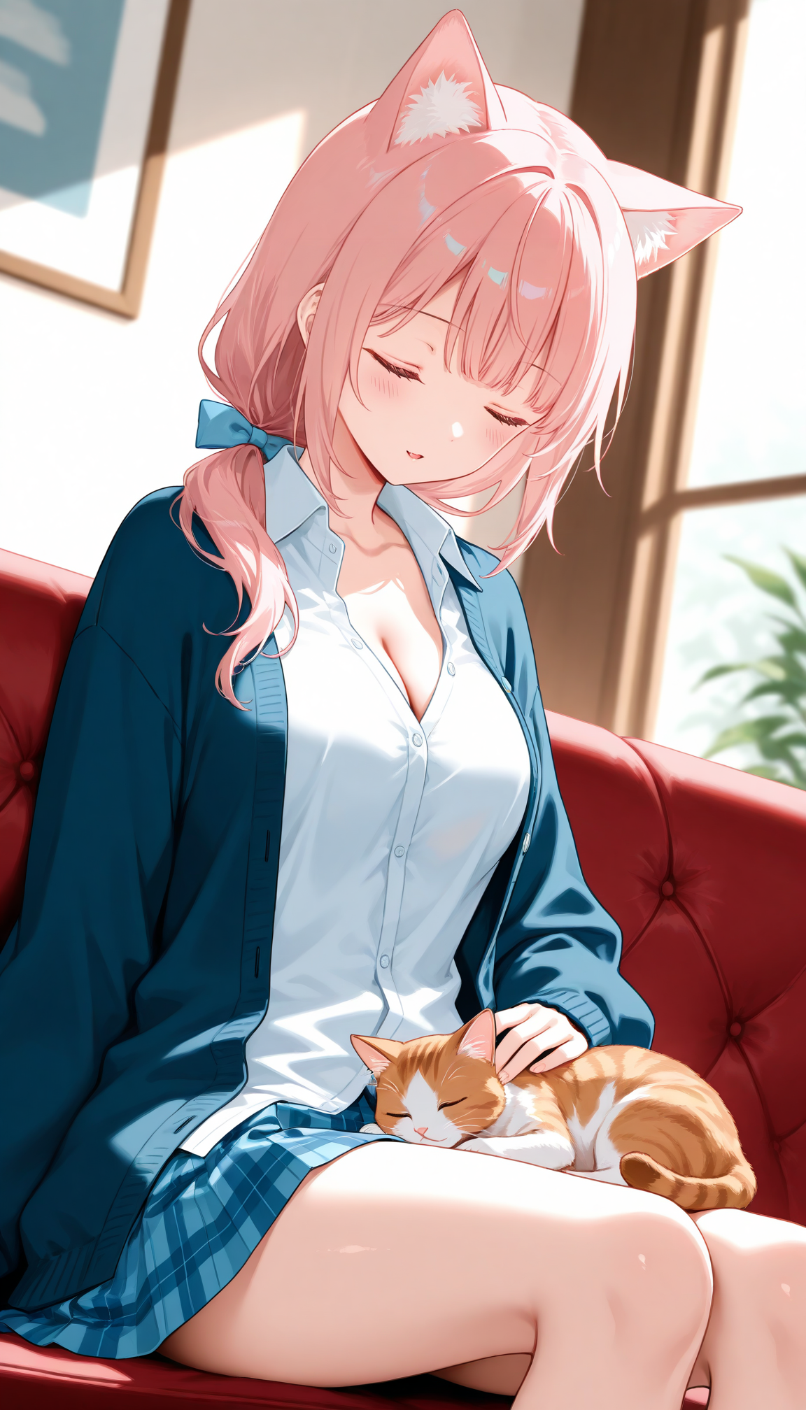 一緒にお昼寝