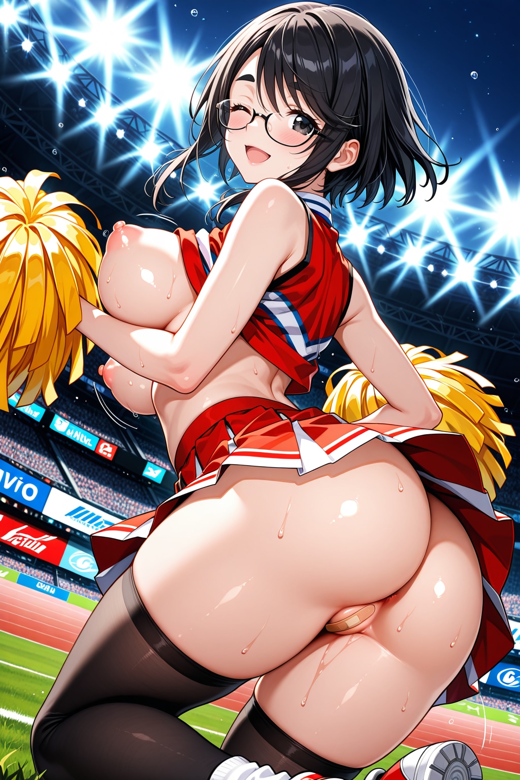 絆創膏チアガール愛ちゃん