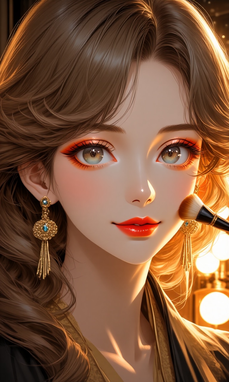 メイク中の女優 | の人気AIイラスト・グラビア