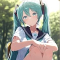 セーラー服の初音ミクさん 2枚目