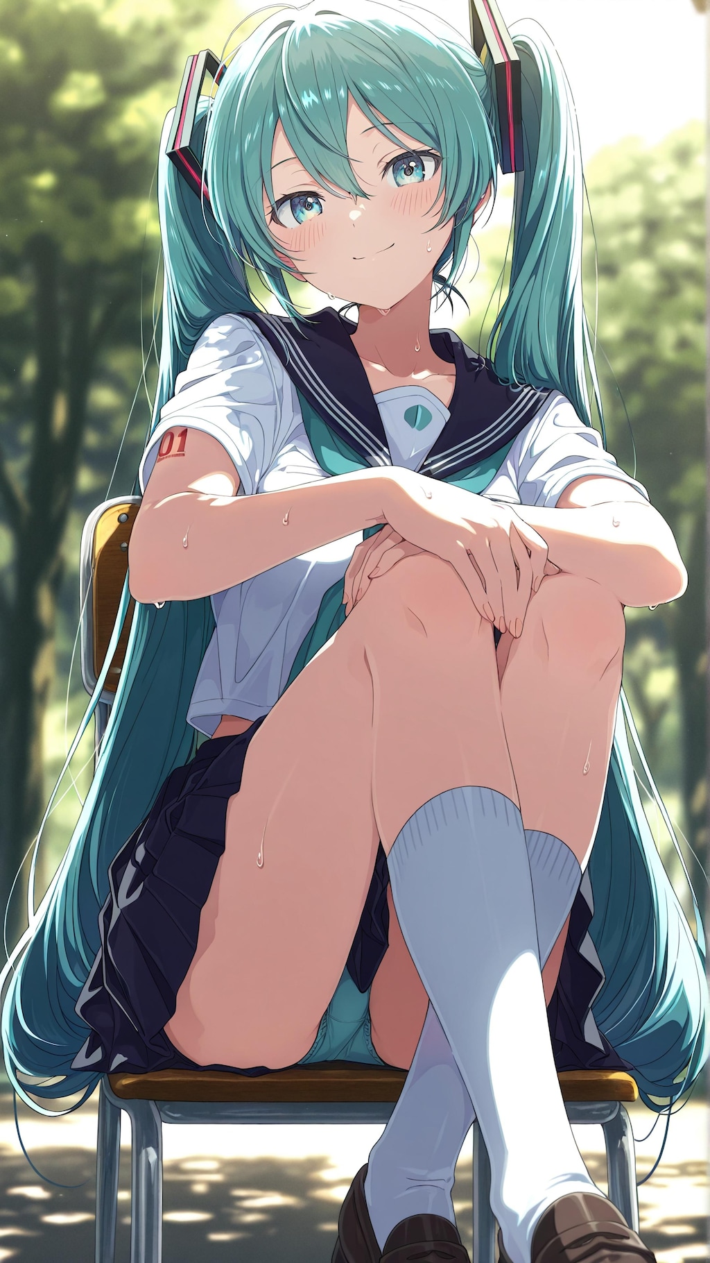 セーラー服の初音ミクさん
