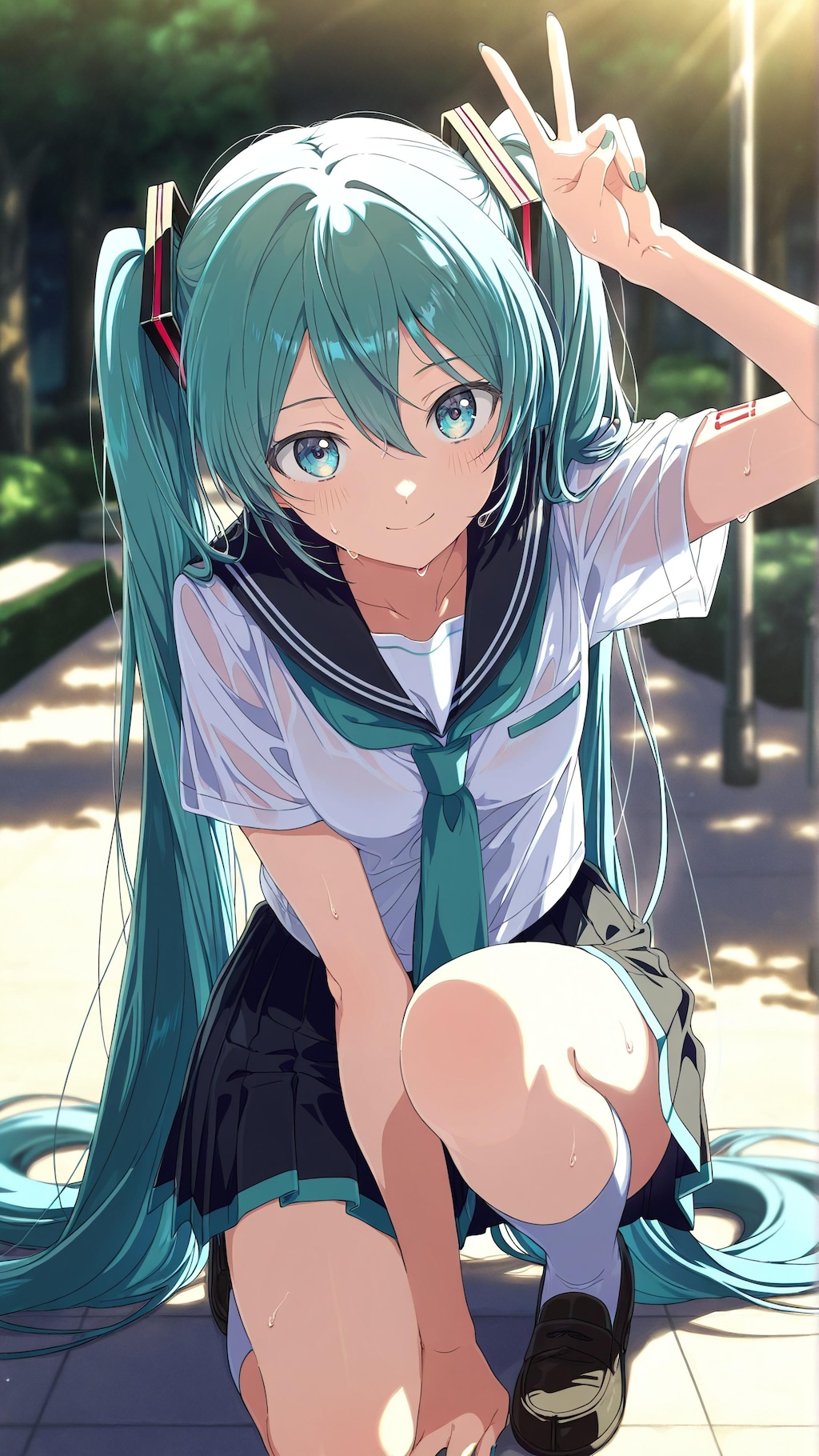 セーラー服の初音ミクさん