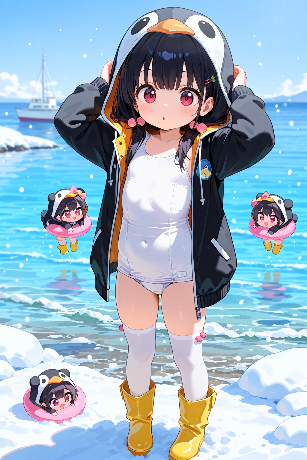 南極のペンギン観察
