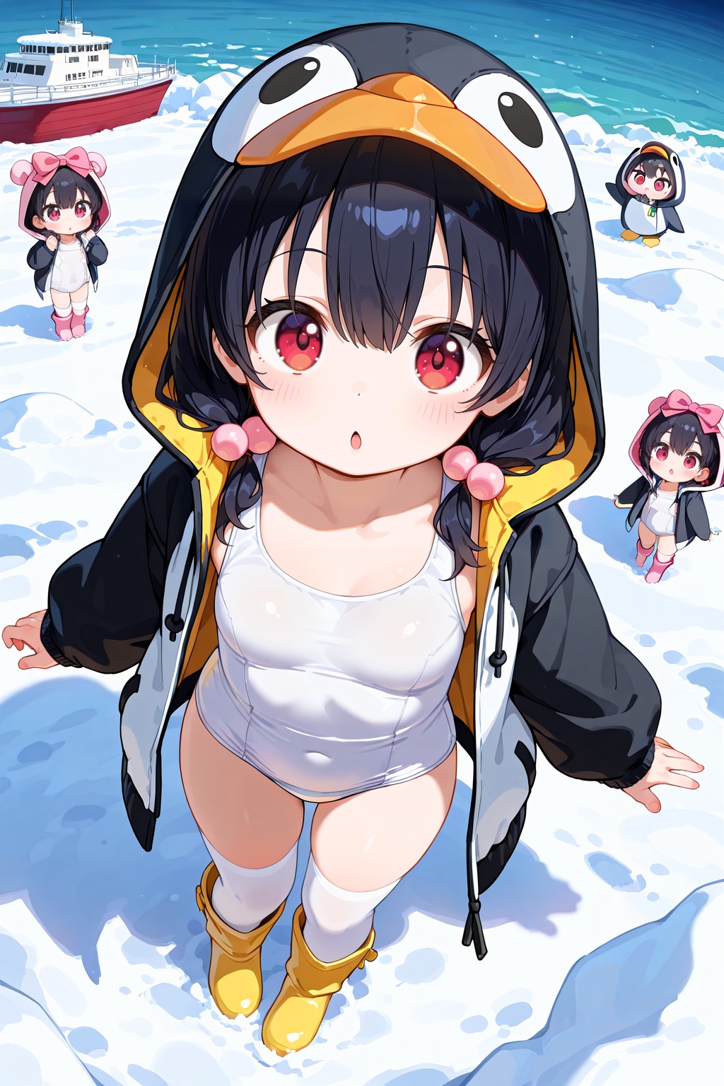 南極のペンギン観察