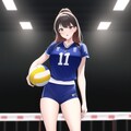 バレーボール少女 3枚目