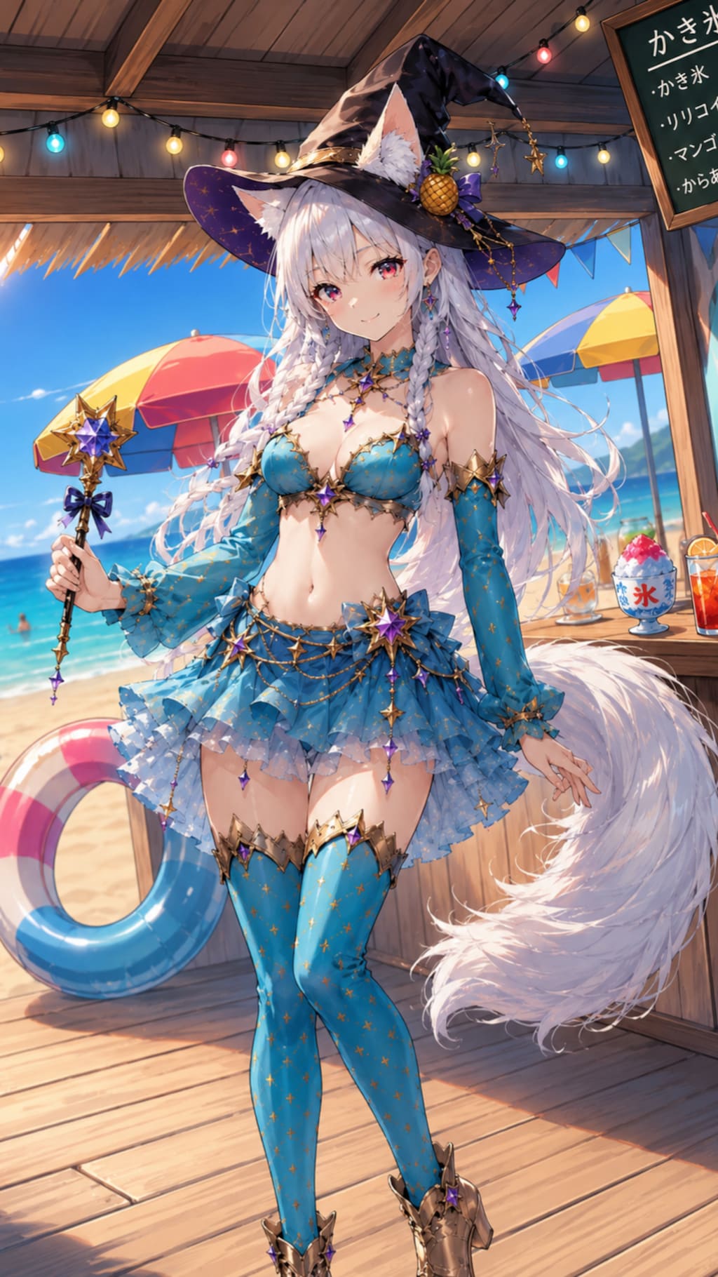 魔法で🧛退治　アフターはビーチリゾート