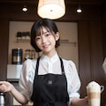 カフェの店員 12枚目