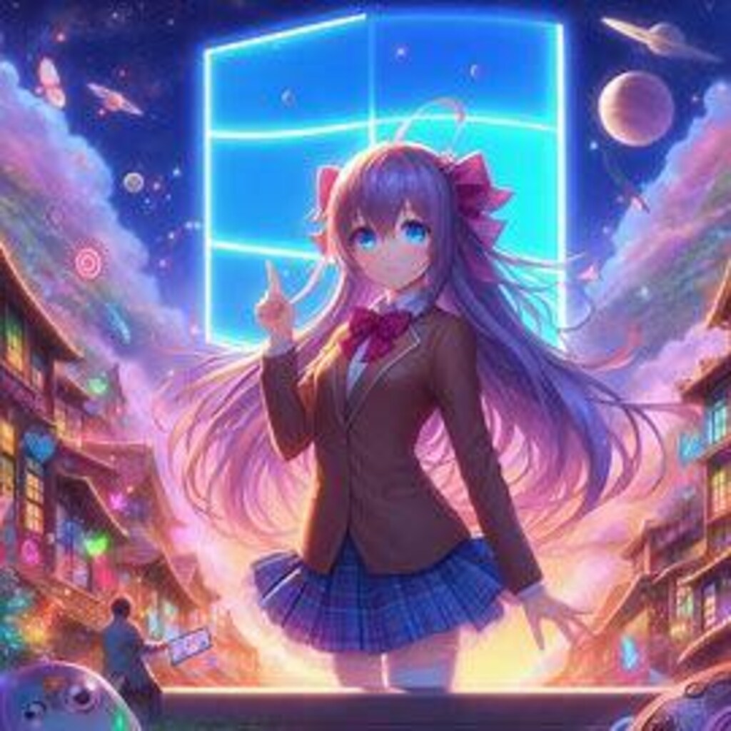 Dalleにwindows10の夢の中について聞いてみた