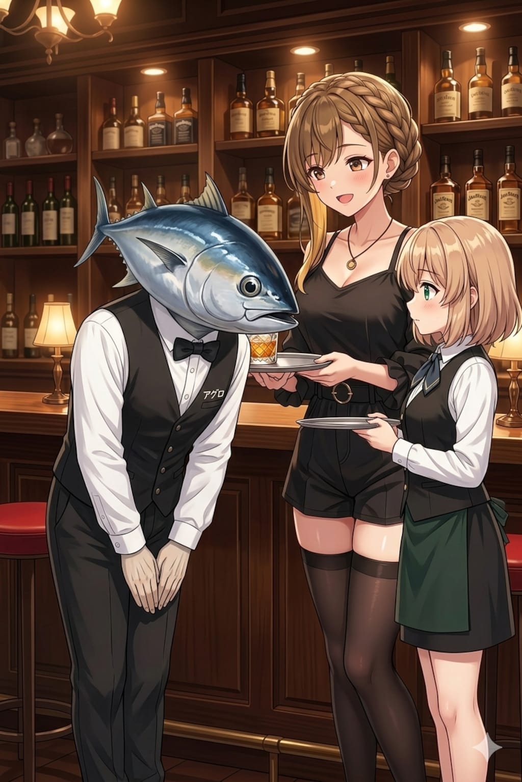 BARに働きに来た男