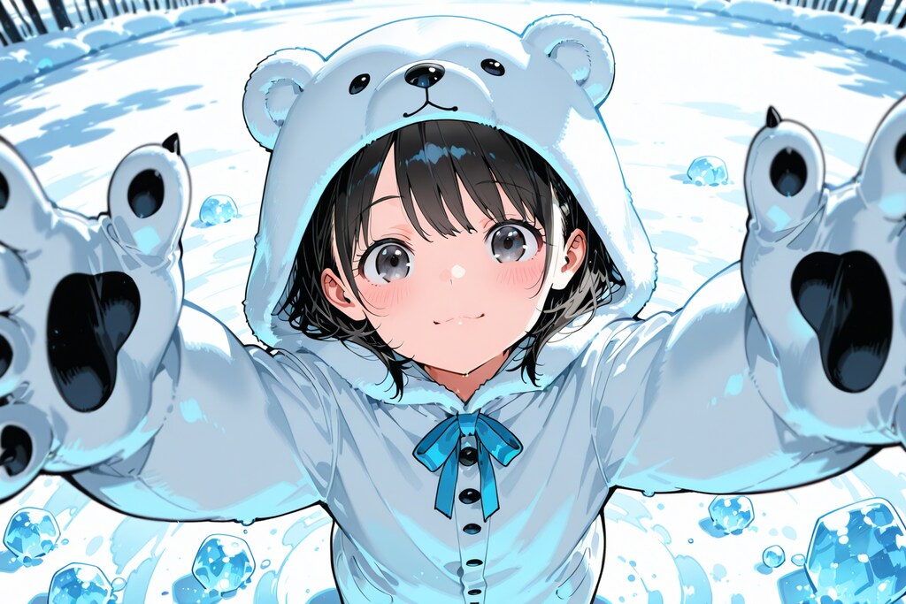 しろくまのきぐるみ（モデル: PHOENIX）