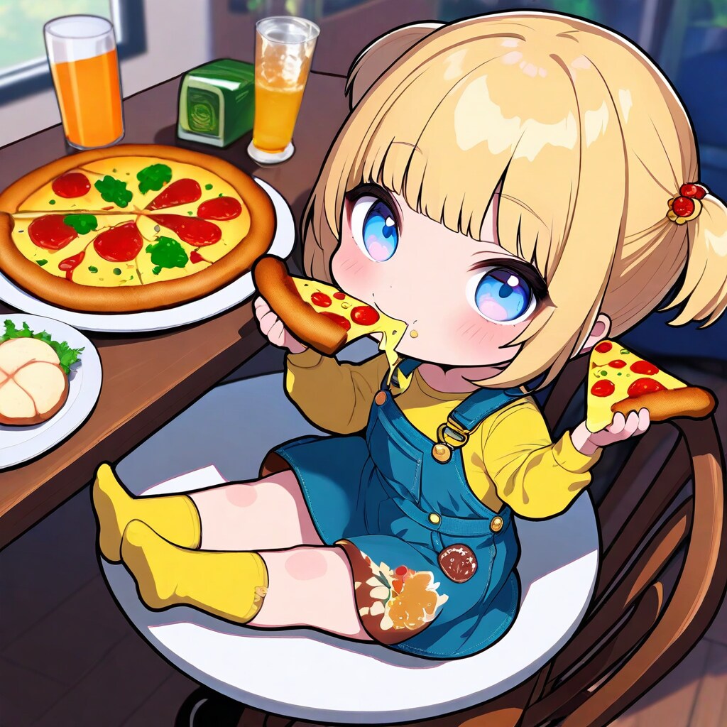 ピザを食べるよ～♪