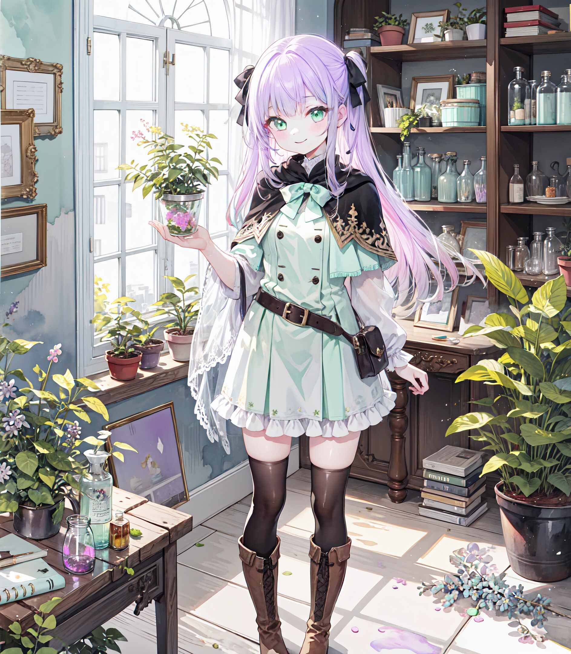 チョコミント×ラベンダーガール