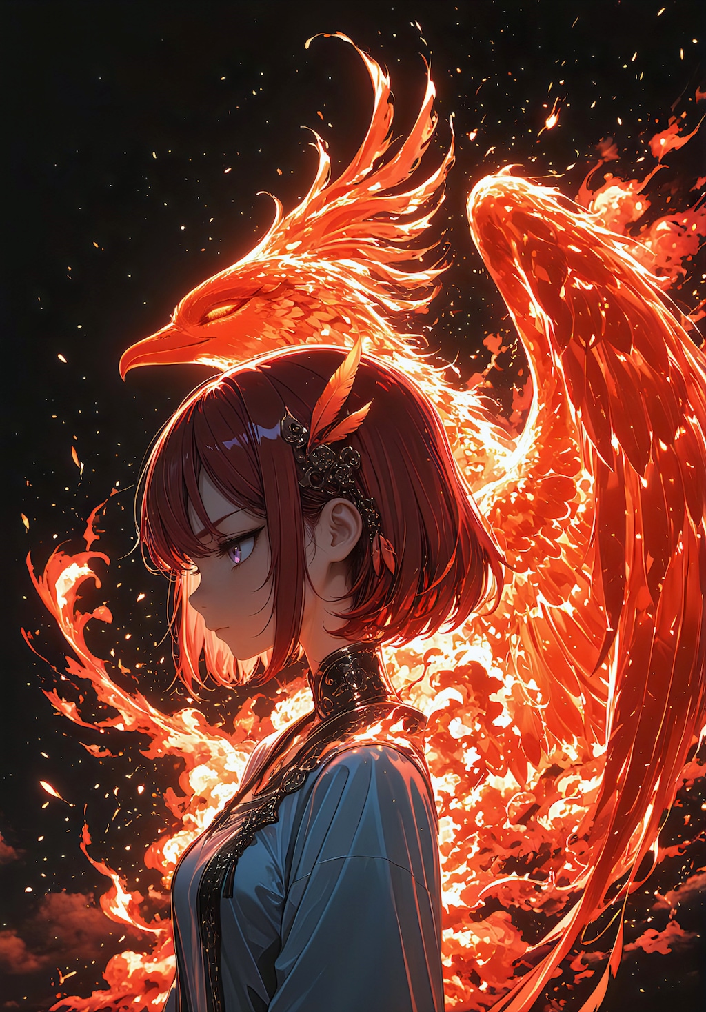 不死鳥と魔焔の少女