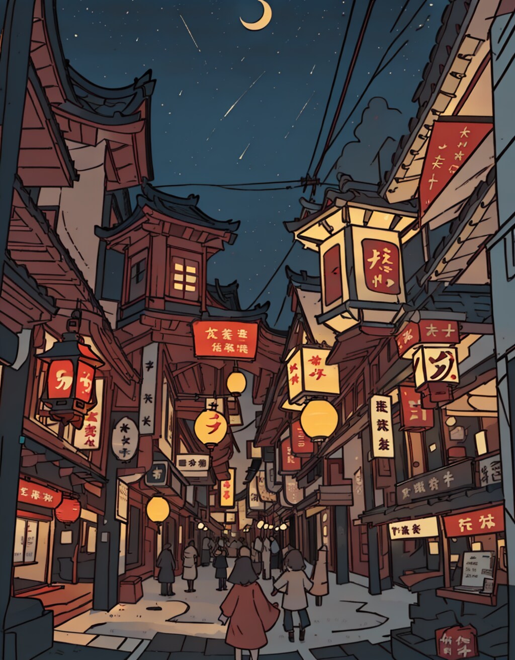 祭りの風景2 | の人気AIイラスト・グラビア