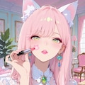 メイクアップ💄 ミクちゃん✨🐱💕 4枚目