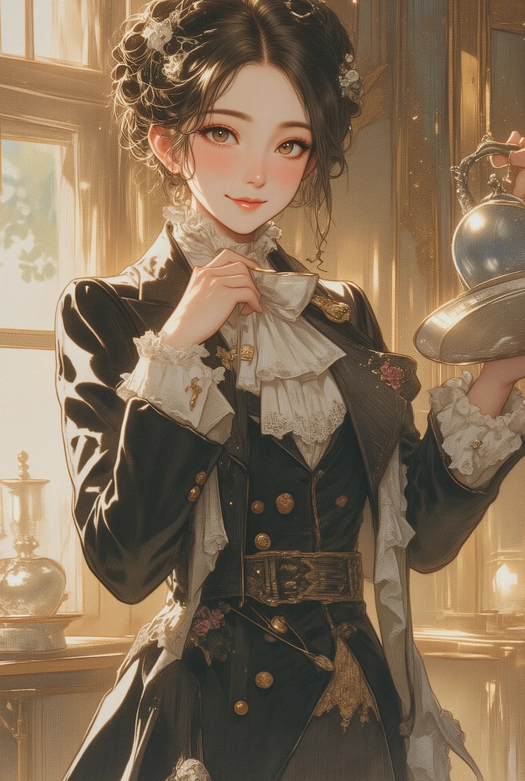 フリフリ執事さん