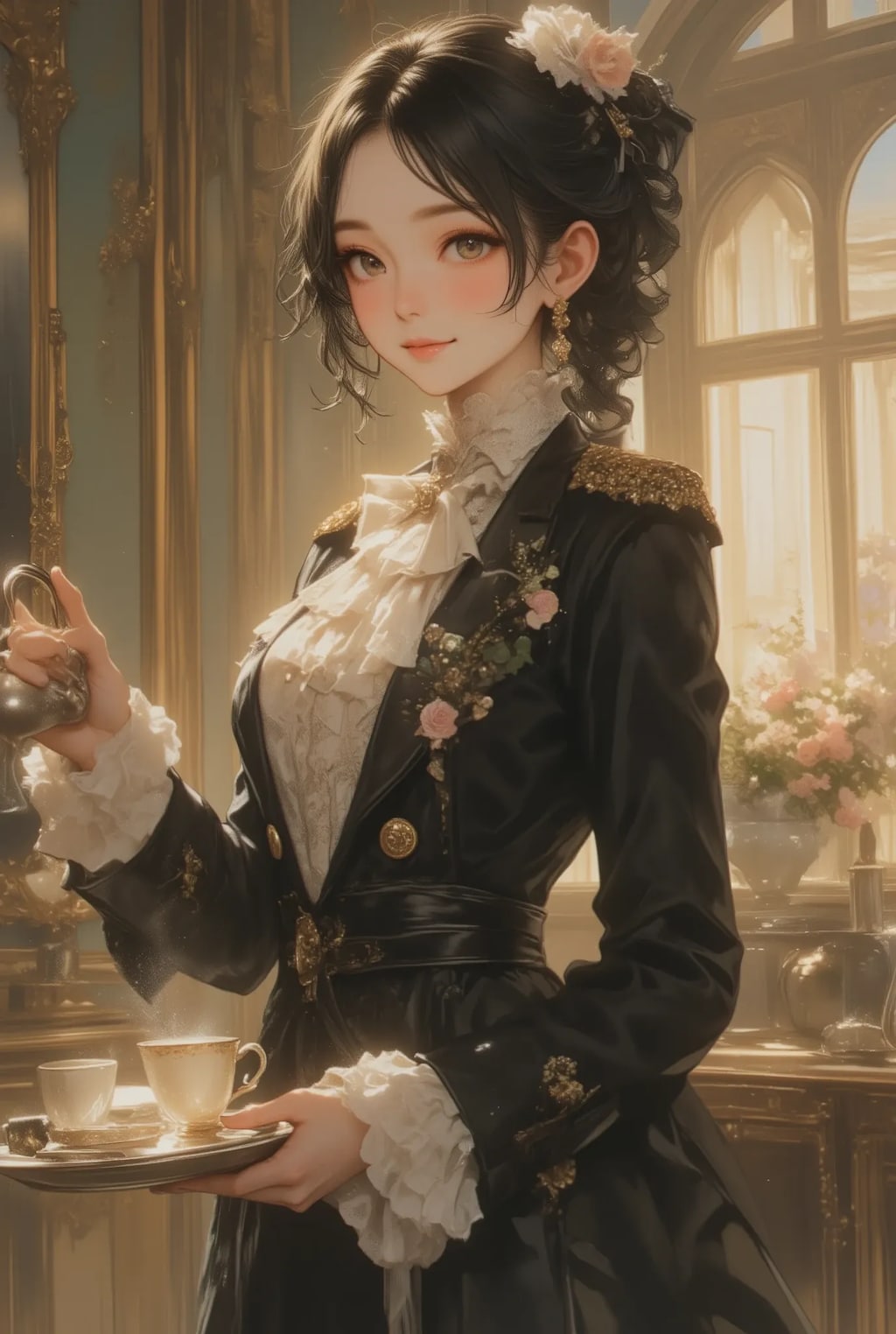 フリフリ執事さん