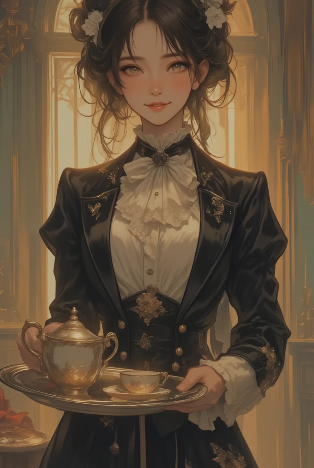 フリフリ執事さん