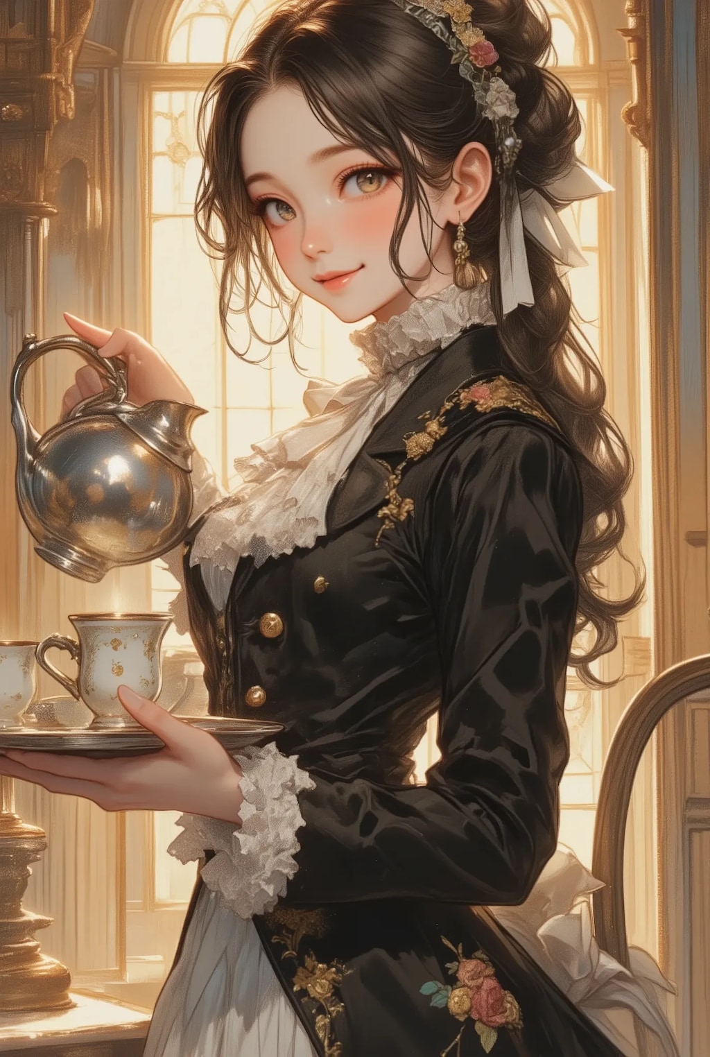 フリフリ執事さん