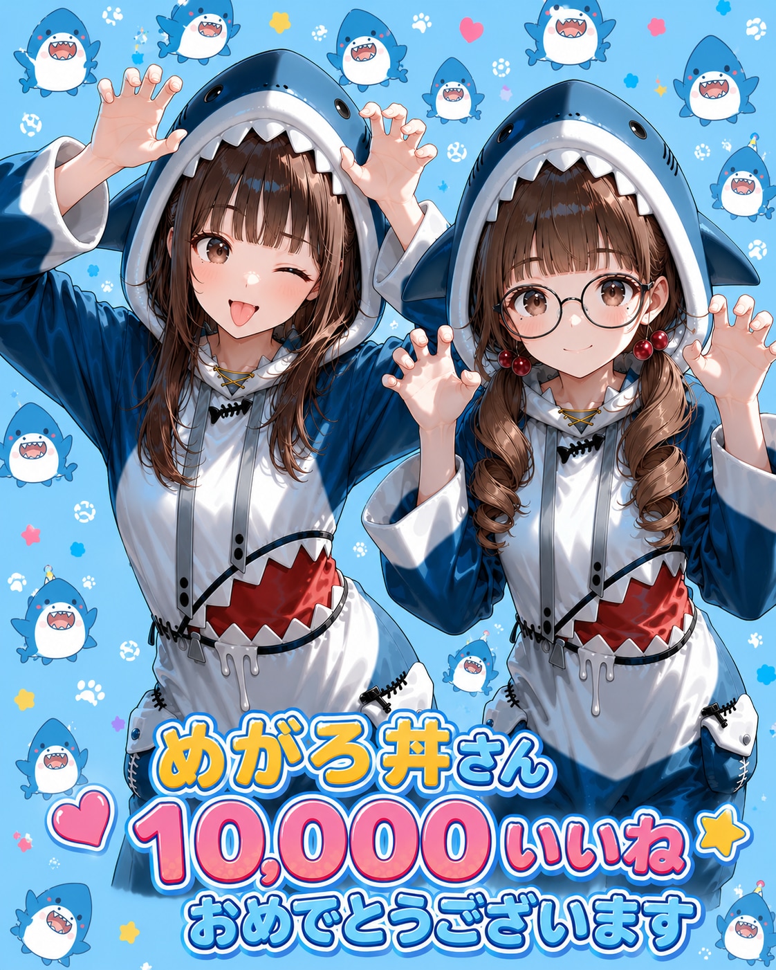 めがろ丼さん10,000いいねおめでとうございます♪ | の人気AIイラスト・グラビア