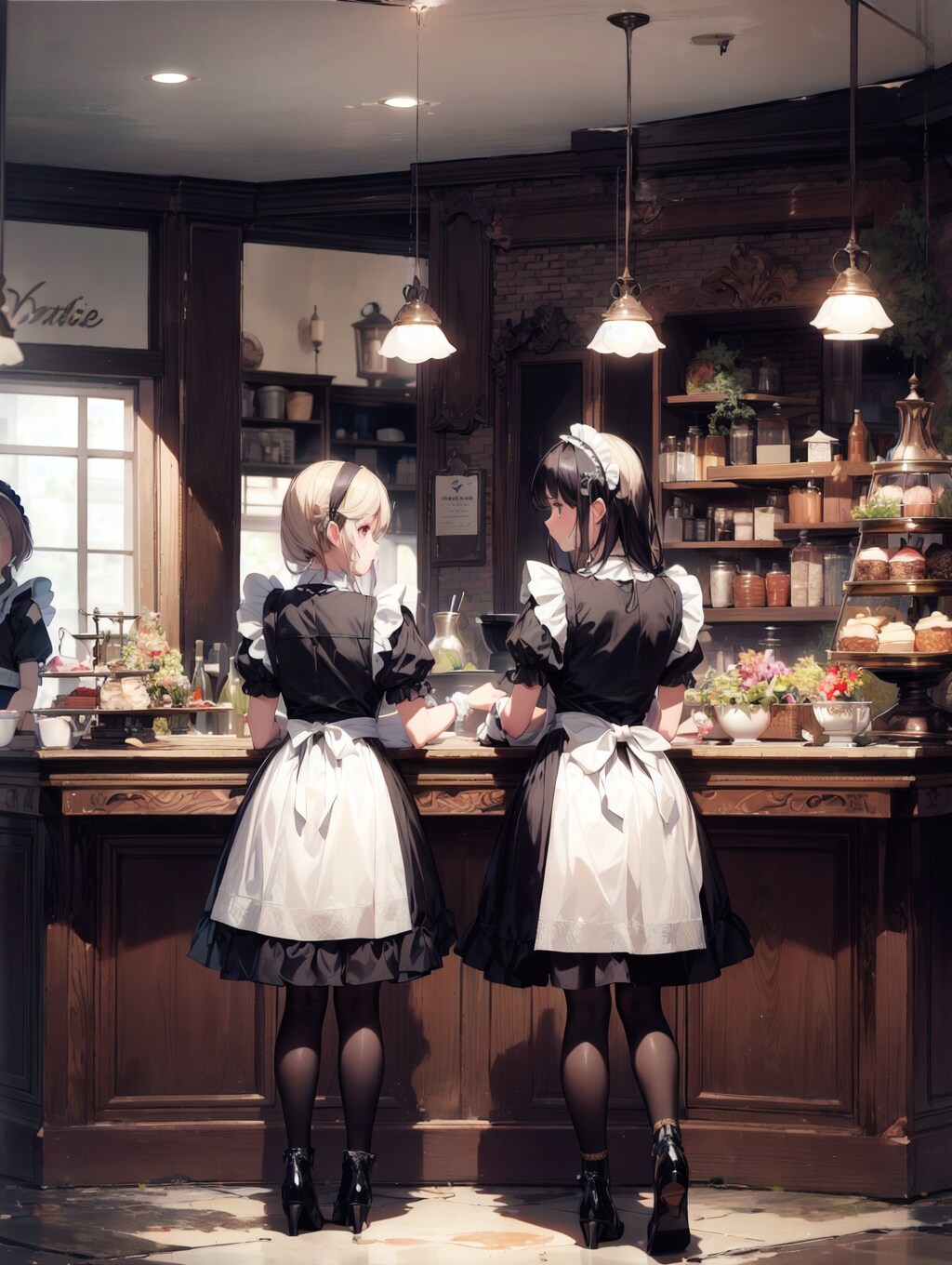 メイドさんのお背中