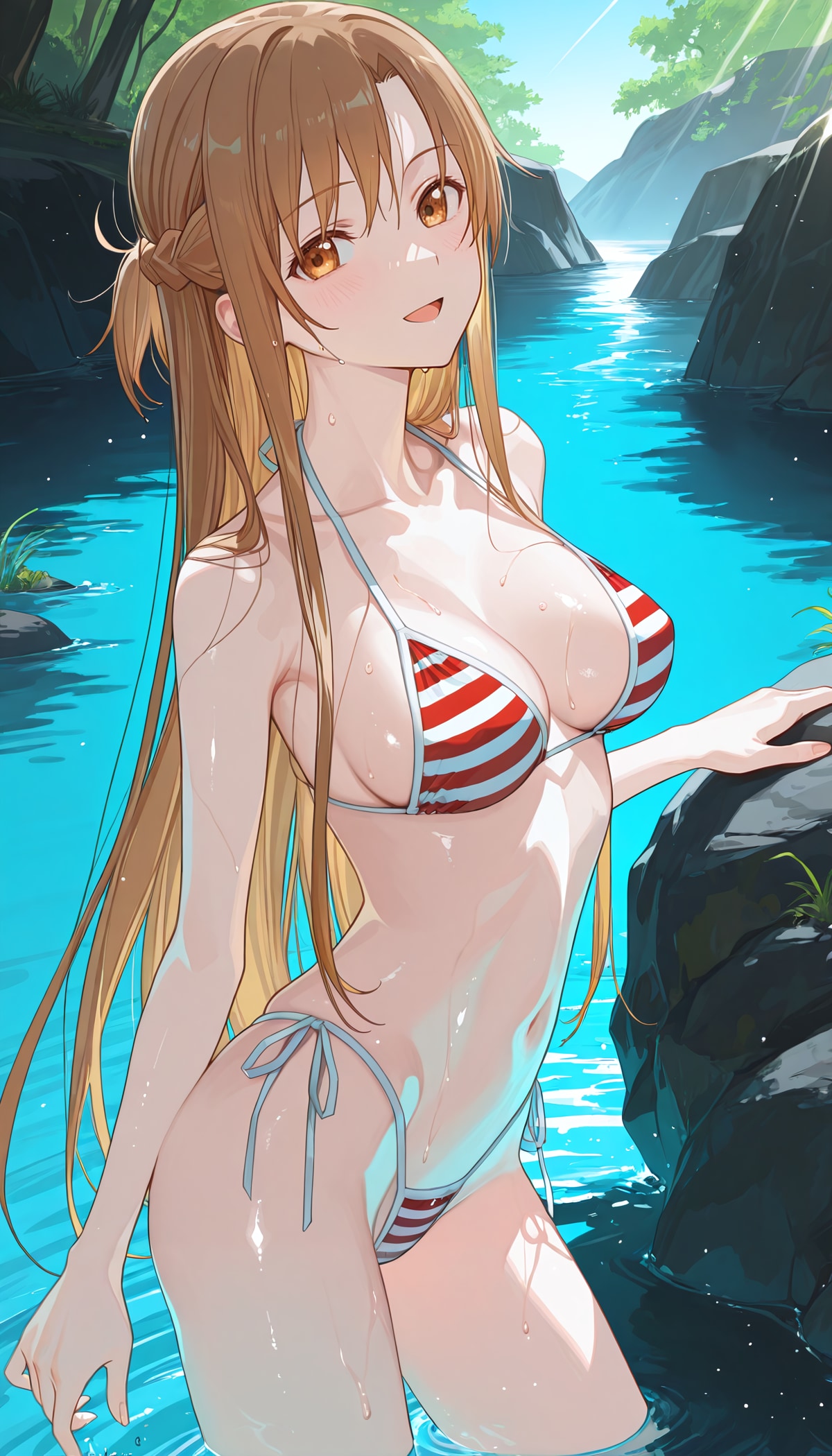 川遊び　アスナ