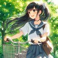 少女と自転車 4 2枚目