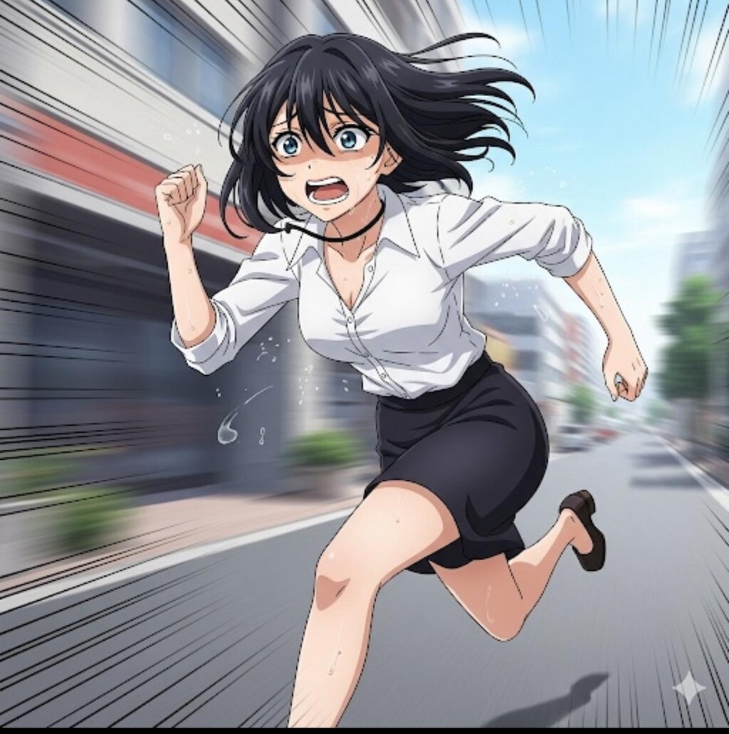 黒髪(全力疾走フィギュア)