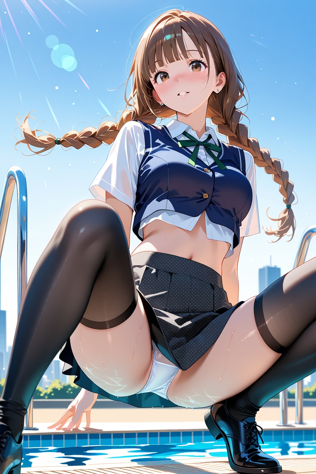 準備運動っ♡　夢中過ぎて無防備なお姉さん