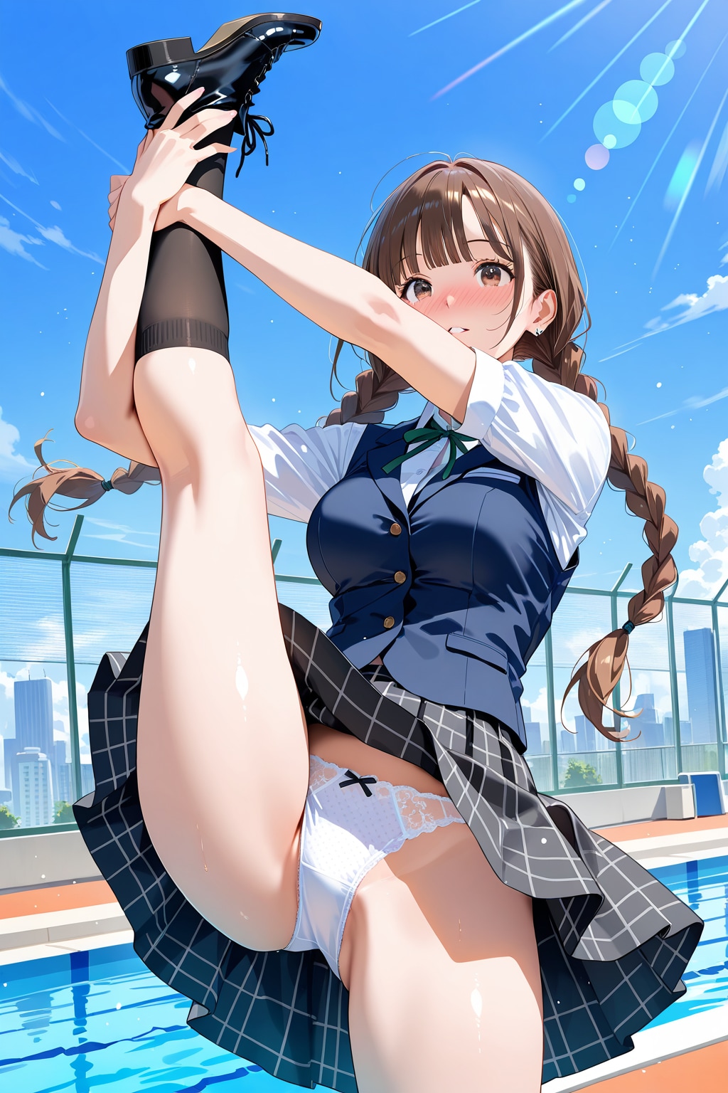準備運動っ♡　夢中過ぎて無防備なお姉さん