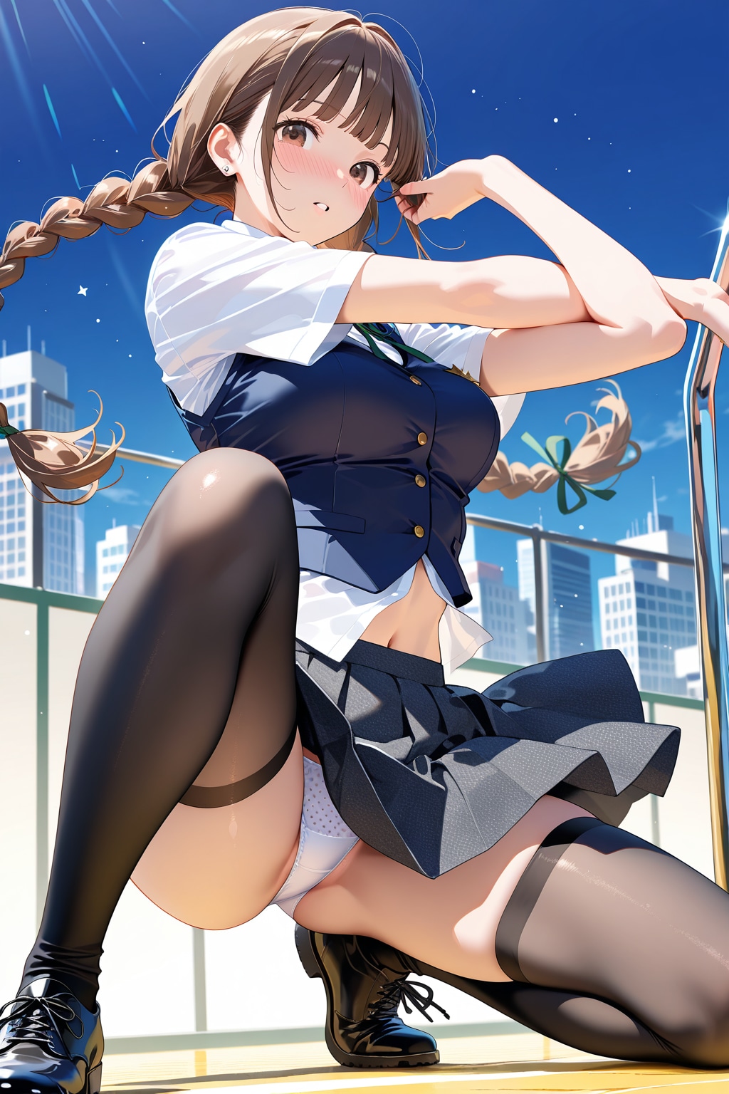 準備運動っ♡　夢中過ぎて無防備なお姉さん