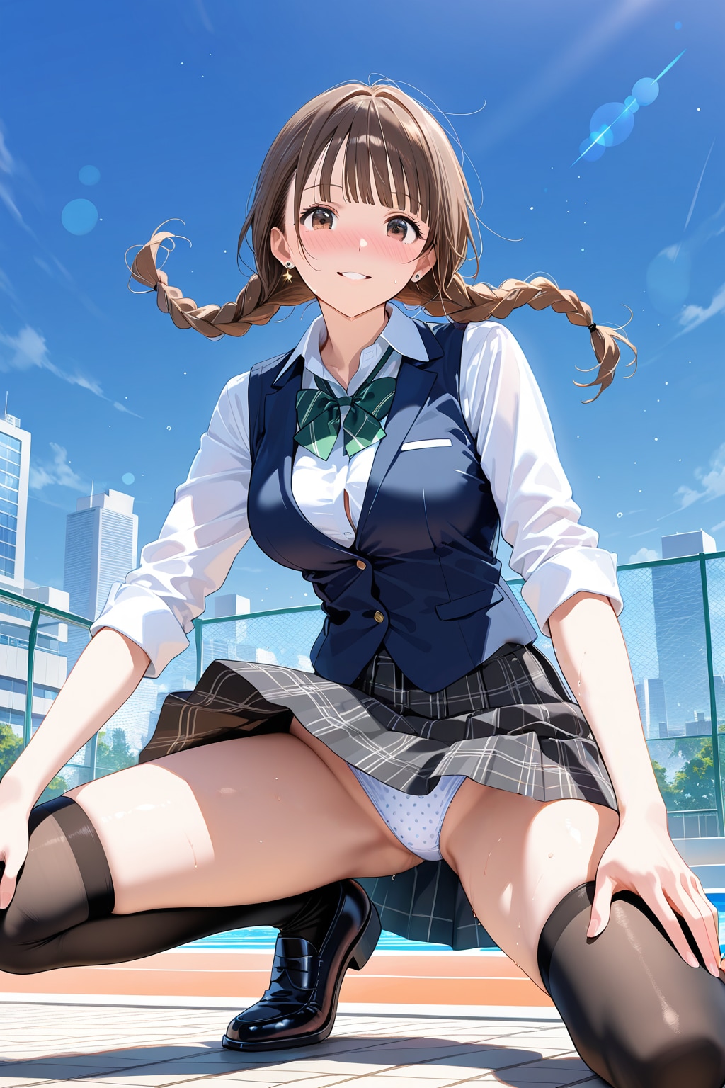 準備運動っ♡　夢中過ぎて無防備なお姉さん